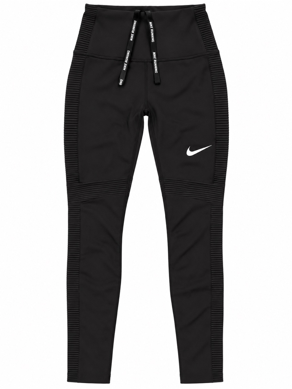 Nike Kids Black Leggings with White Swoosh